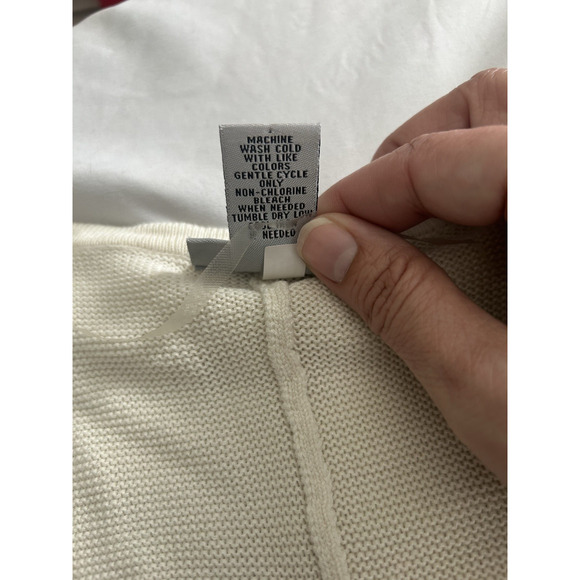 Catherines Striped Open Cardigan Womens Size 3X Ivory Tan Classic Career - Picture 4 of 7